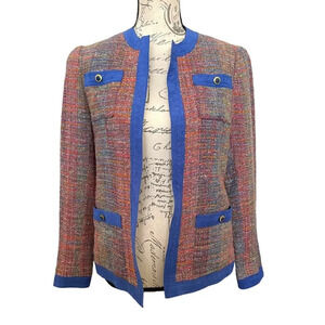 Vintage Abe Schrader l. magnin Blazer Multicolor Preppy Old Money Size 10